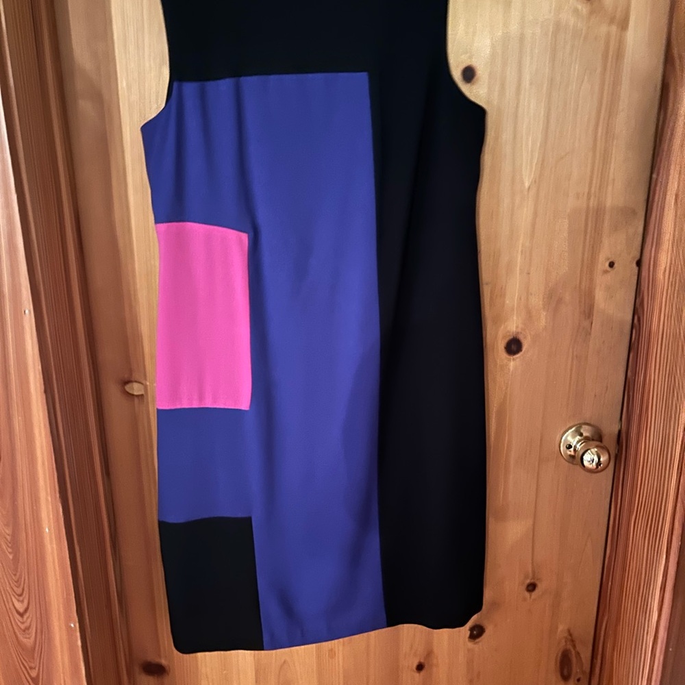 Nine West Black and Purple Mini Dress